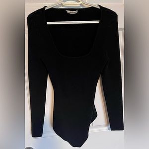 Abercrombie & Fitch Square Neck Ribbed Bodysuit